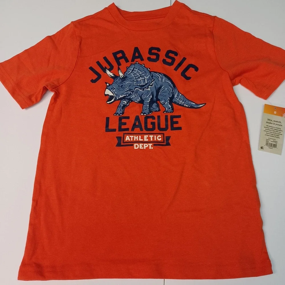365 Kids Garanimals Boys Recess Shark Dino T-shirt Size 8 Lot Of‎ 4 Shirts